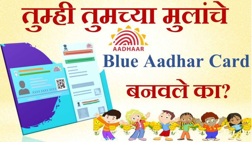 Blue Aadhaar card