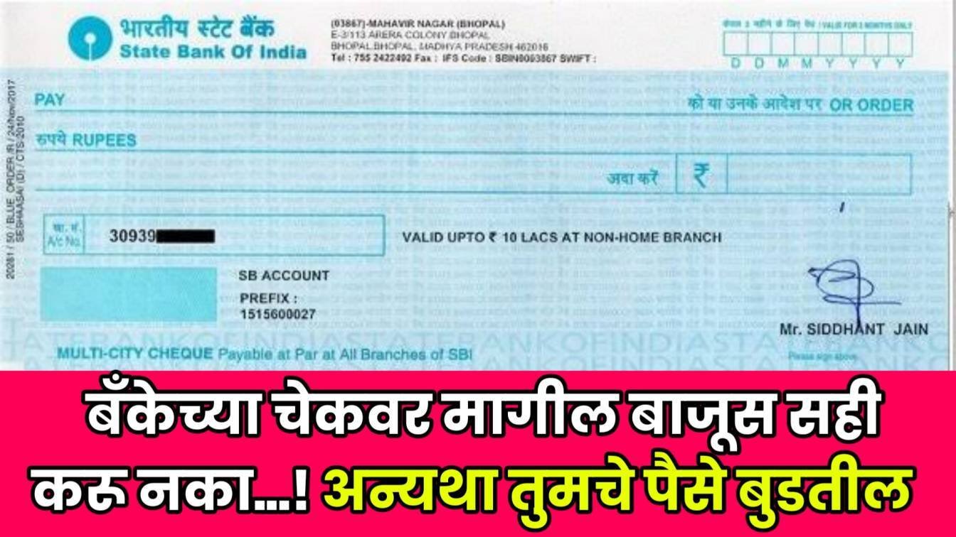 Bank Cheque Signature Rules: बॅंकेच्या चेकवर सही करताना 'या' गोष्टी ...