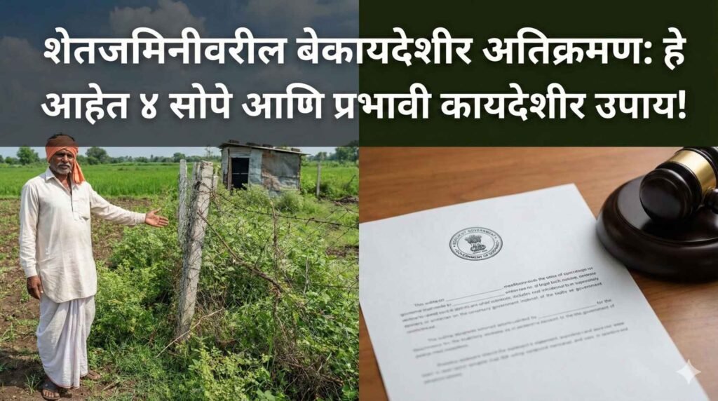 Agricultural land encroachment laws Maharashtra